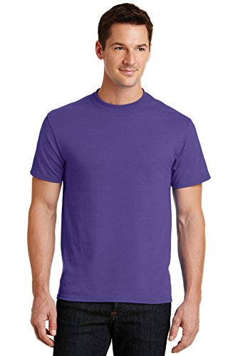 Port & Company Mens 50/50 Cotton/Poly T-Shirt PC55 -Purple 6XL